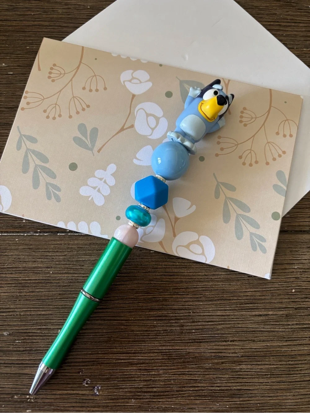 Bluey: Bluey Beaded Decorative Handmade Pen